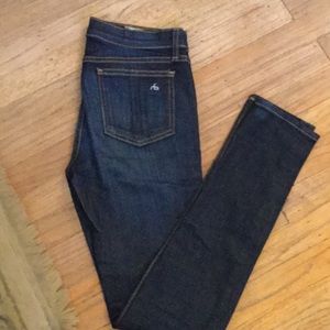 Rag&Bone Skinny Jeans.  Dark Wash